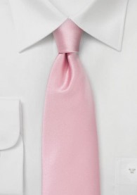 Krawatte monochrom Kunstfaser rosé