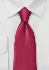 Krawatte unifarben Kunstfaser weinrot