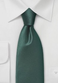 Krawatte einfarbig Kunstfaser flaschengrün