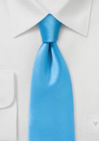Krawatte monochrom Poly-Faser türkisblau