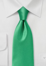 Krawatte einfarbig Poly-Faser edelgrün