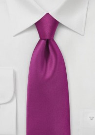 Krawatte unifarben Mikrofaser violett