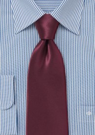 Krawatte italienische Seide burgunderrot monochrom