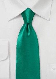 Krawatte italienische Seide edelgrün unifarben