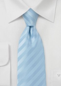 Streifen-Krawatte himmelblau
