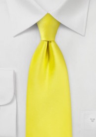 Markante Krawatte goldgelb Kunstfaser