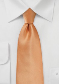 Auffallende Krawatte apricot Poly-Faser