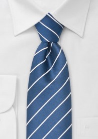 Microfaser-Krawatte   Clip   königsblau