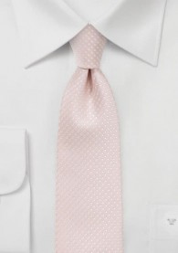 Krawatte zierliche Pünktchen rosé