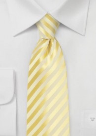Krawatte Streifen blassgelb abgestuft