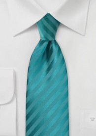 Krawatte Streifen blaugrün Ton in Ton