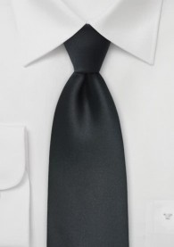 Kunstfaser-Krawatte XXL  unifarben nachtschwarz