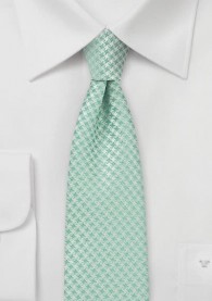 Krawatte schlank Gitter-Oberfläche lindgrün