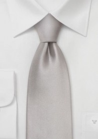 Festliche Krawatte silber extralang