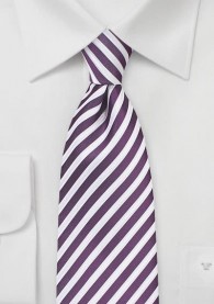 Businesskrawatte Business-Streifen violett...