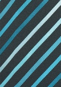 Krawatte Streifenstruktur schwarz blaugrün