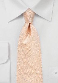 Stylische Krawatte Linienkaro rosé