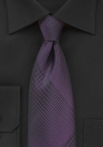 Krawatte lineares Dessin lila