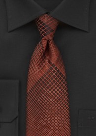 Krawatte abstraktes Dekor kastanienbraun