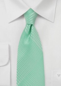Krawatte lineares Pattern mintgrün