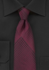 Krawatte abstraktes Dessin burgunderrot