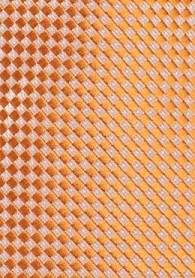 Businesskrawatte geometrische Struktur orange