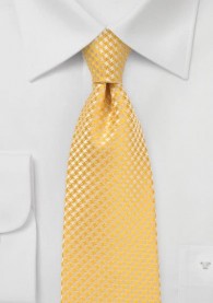 Krawatte Waffel-Oberfläche goldgelb