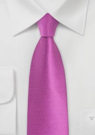 Krawatte einfarbig dark pink strukturiert