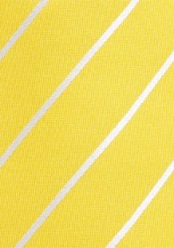 Krawatte Business-Streifen gelb