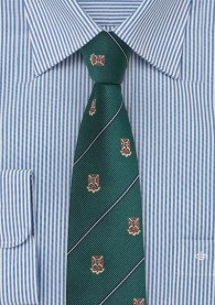Krawatte Wappen edelgrün