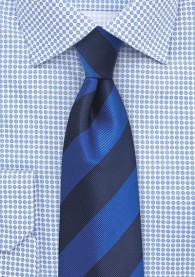 Krawatte Streifendesign ultramarin dunkelblau