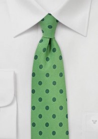 Krawatte grob getupft grün tannengrün