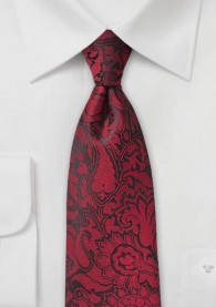 Markante Krawatte im Paisley-Stil kirschrot