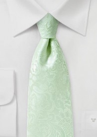 Markante Krawatte im Paisley-Look blassgrün