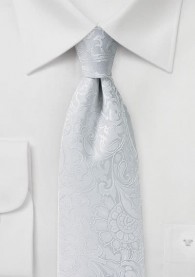 Markante Krawatte im Paisley-Look weiß