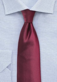 Krawatte monochrom weinrot