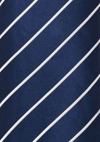 Krawatte Jungens navy Streifendesign