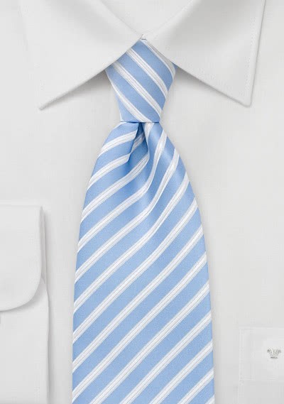 Krawatte Jungens Streifendesign himmelblau