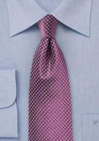 Krawatte Gittermuster violett