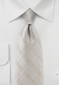Auffallende Krawatte strukturiert hellbraun