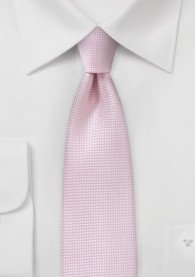 Krawatte schlank  Kunstfaser strukturiert rosa