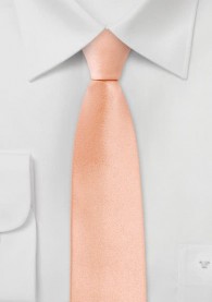 Krawatte schlank unifarben apricot Lüster