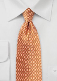 Krawatte Netz- Dekor terracotta Retro