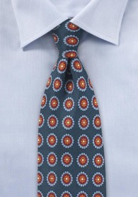 Krawatte Ornament-Dekor navy
