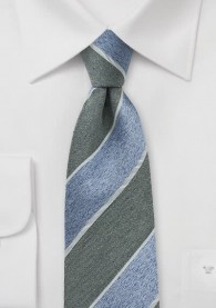 Krawatte hellblau grau Rohseide