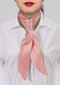 Krawatte für Damen monochrom apricot