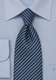 Krawatte Kinder Streifendessin hellblau hellblau