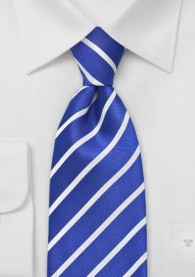 Krawatte Jungens Streifenmuster blau weiß