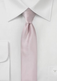 Krawatte schmal geformt unifarben rosa