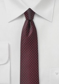 Krawatte schlank Kästchen-Oberfläche tintenschwarz